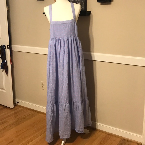 H&M Dresses & Skirts - Pale purple blue maxi dress w crossback